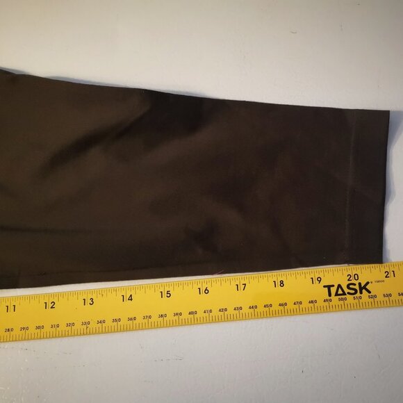 Denver Hayes Men's Size XL 1/4 Zip Long Sleeve Dark Brown 100% Cotton Polo - Picture 5 of 9